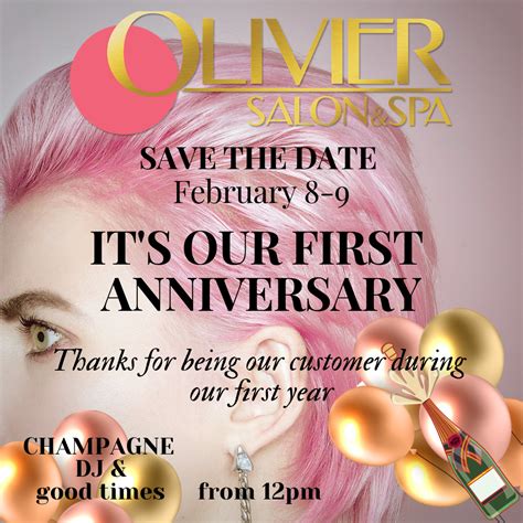 one year salon anniversary ideas